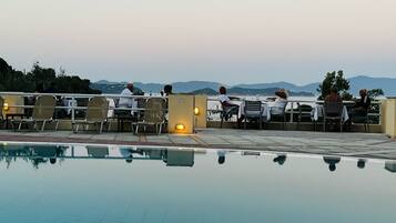 Lunch, dinner served; local and international cuisine, beach views