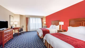 Premium bedding, pillowtop beds, in-room safe, desk