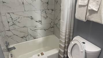 Free toiletries, hair dryer, towels, soap