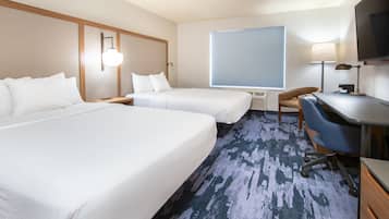 Room, 2 Queen Beds | Premium bedding, pillowtop beds, desk, blackout drapes