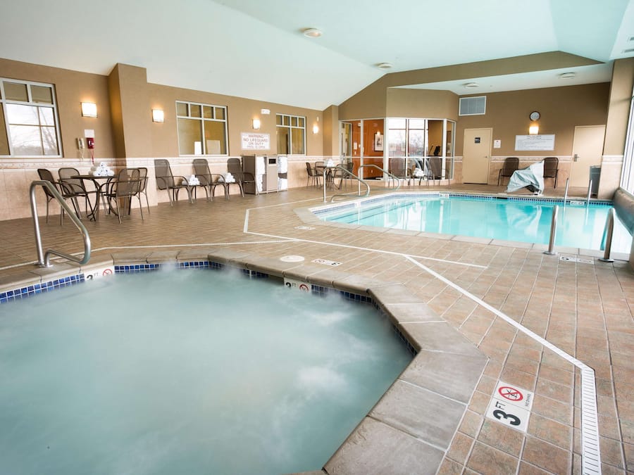 Indoor pool, outdoor pool