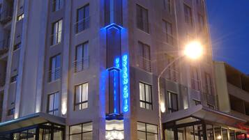 Front of property – evening/night