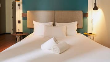 Down comforters, in-room safe, desk, laptop workspace