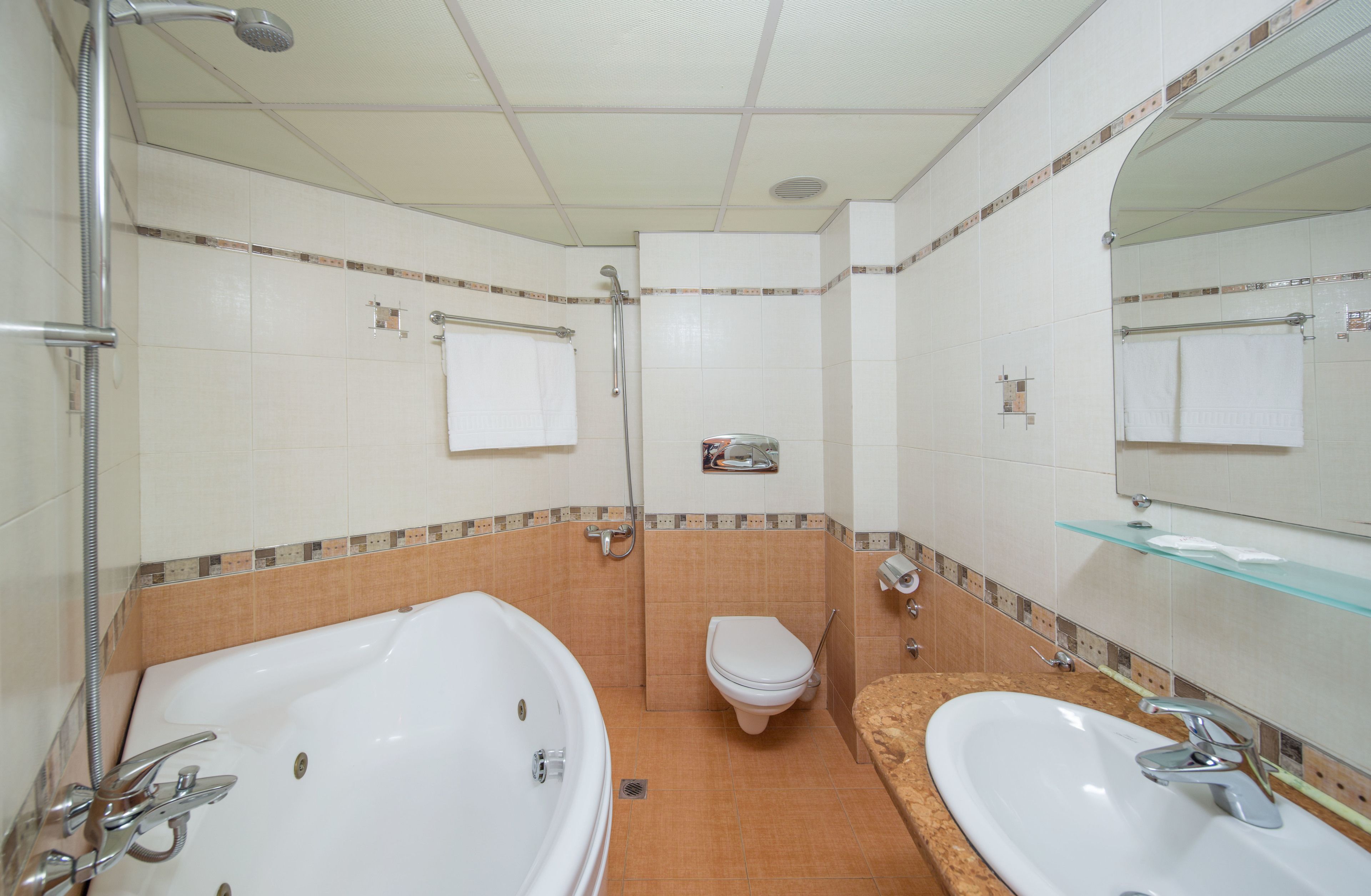 free toiletries, hair dryer, towels, soap