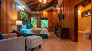 Bungalow Deluks, bathtub | Selimut bulu angsa, bantalan ekstra lembut, minibar, dan brankas