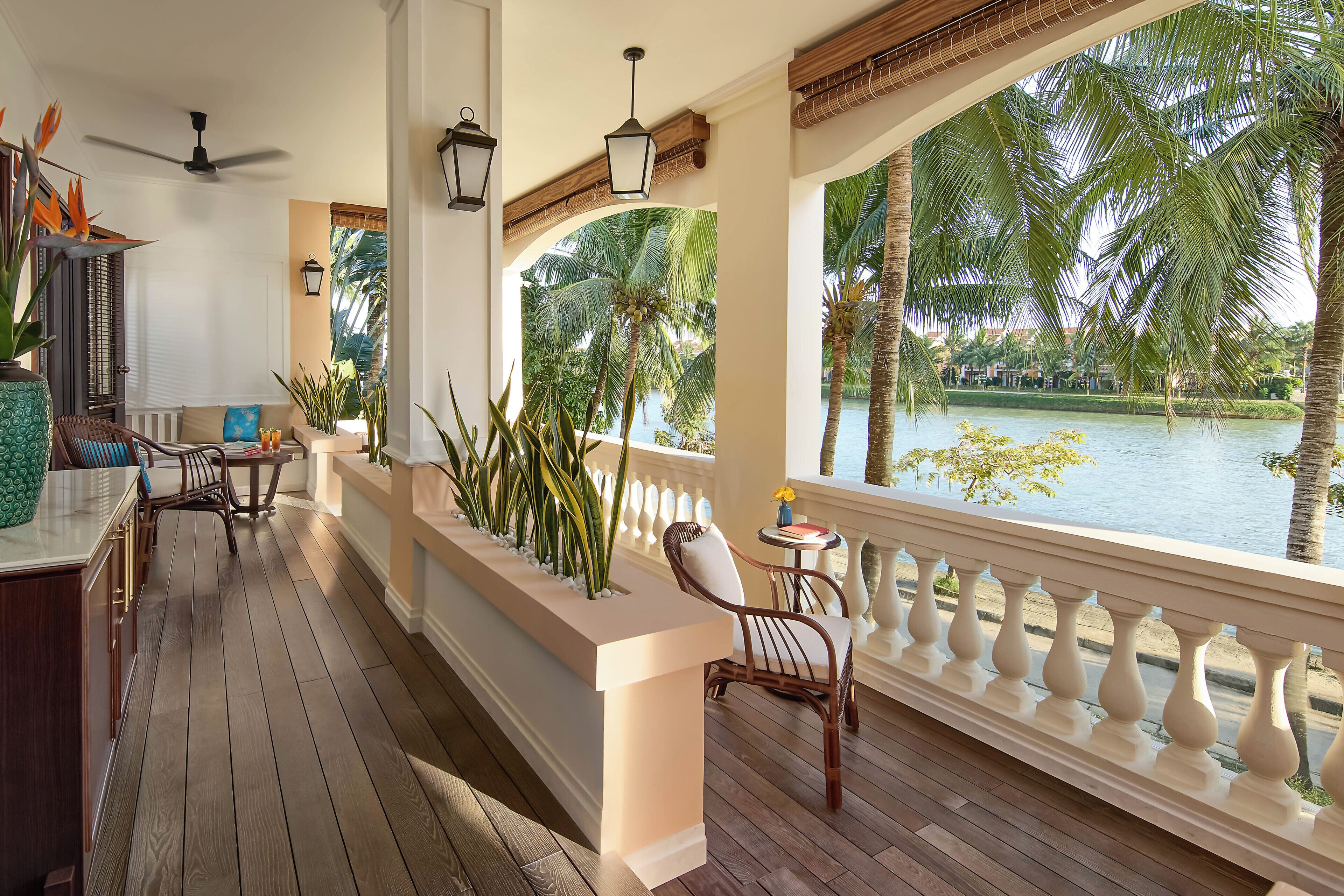 Anantara Two Bedroom River Suite | Uitzicht vanaf balkon