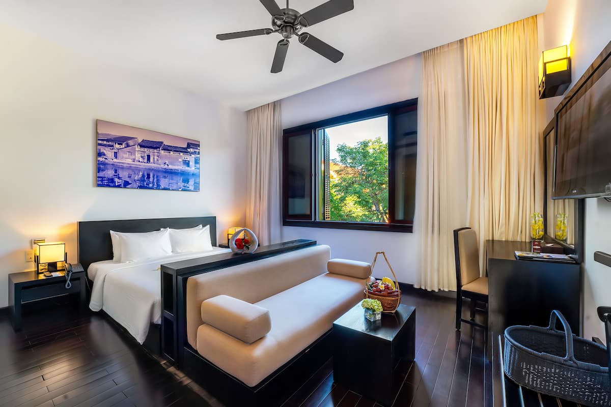 Premium kamer | 1 slaapkamer, luxe beddengoed, een minibar, een kluis op de kamer