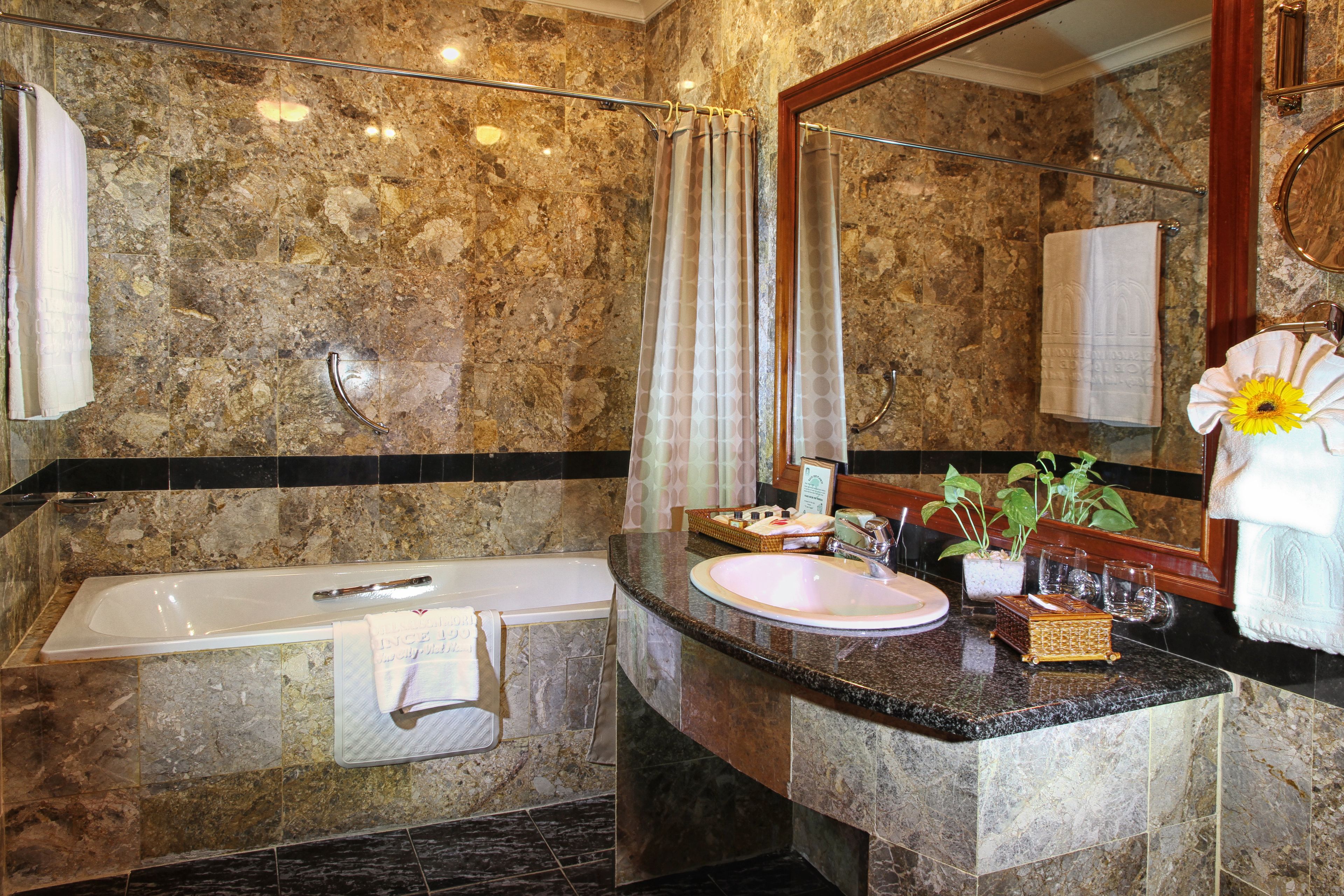 morin suite | bathroom | free toiletries, hair dryer, bathrobes, slippers