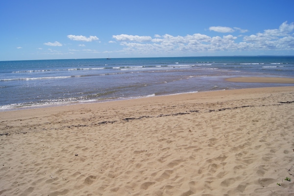 Beach nearby, white sand
