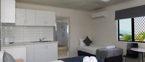 Pillowtop beds, individually decorated, individually furnished, desk