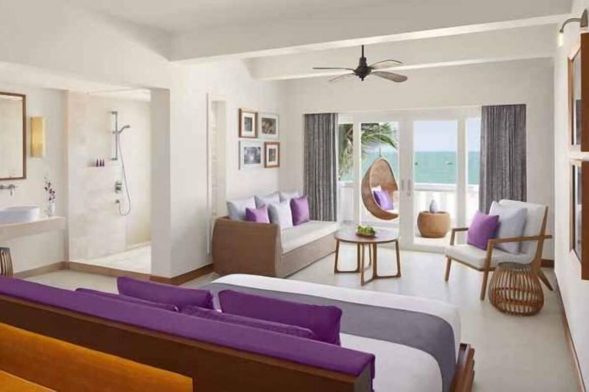1 Schlafzimmer, hochwertige Bettwaren, Daunenbettdecken, Minibar