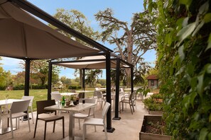 Terrace/patio - The Originals Boutique, Parc Hôtel, Orléans Sud (La Chapelle-Saint-Mesmin)