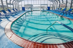 Indoor pool, outdoor pool