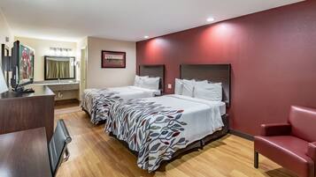 Free cribs/infant beds, free WiFi, bed sheets, alarm clocks