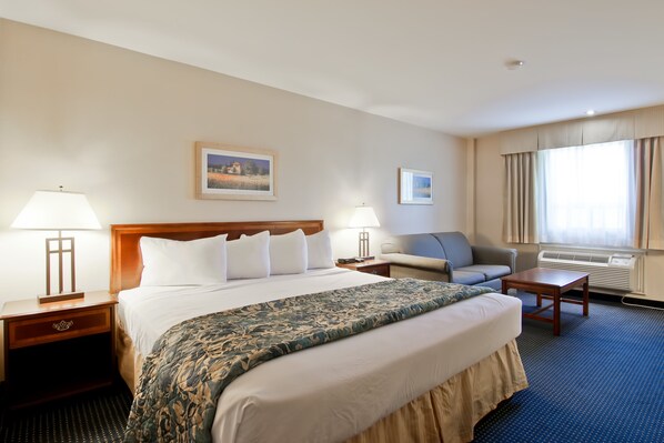 Desk, blackout curtains, iron/ironing board, free cots/infant beds