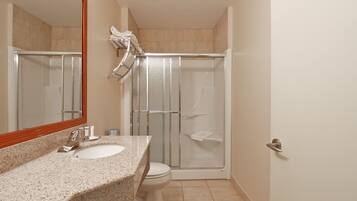 Suite, 1 King Bed, Jetted Tub | Bathroom shower