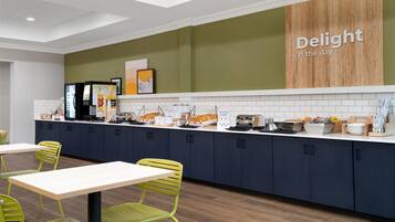 Free daily on-the-go breakfast