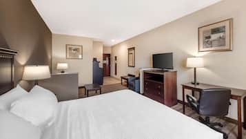 Escritorio, tabla de planchar con plancha, camas extra y wifi gratis