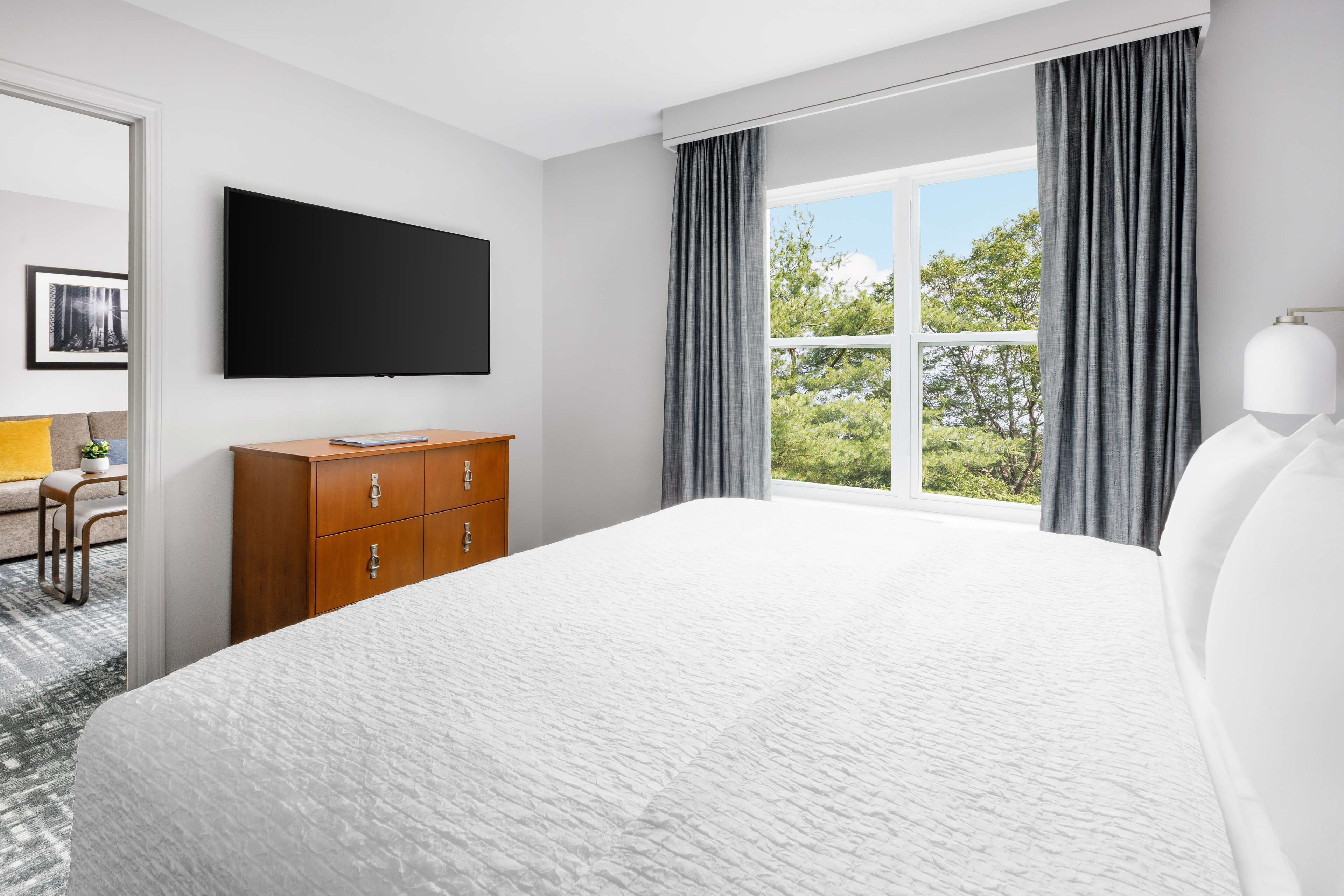 down duvets, pillow-top beds, in-room safe, desk