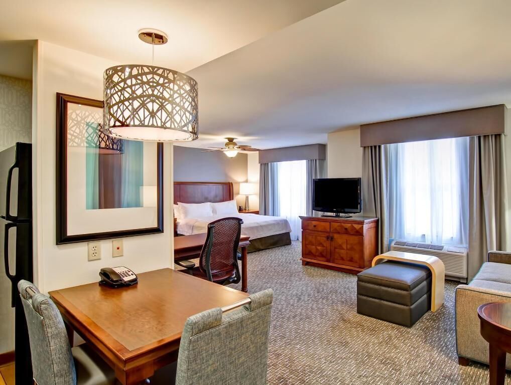 Premium bedding, down comforters, pillowtop beds, in-room safe