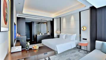 Chambre Double Supérieure | Minibar, coffres-forts dans les chambres, bureau, rideaux occultants