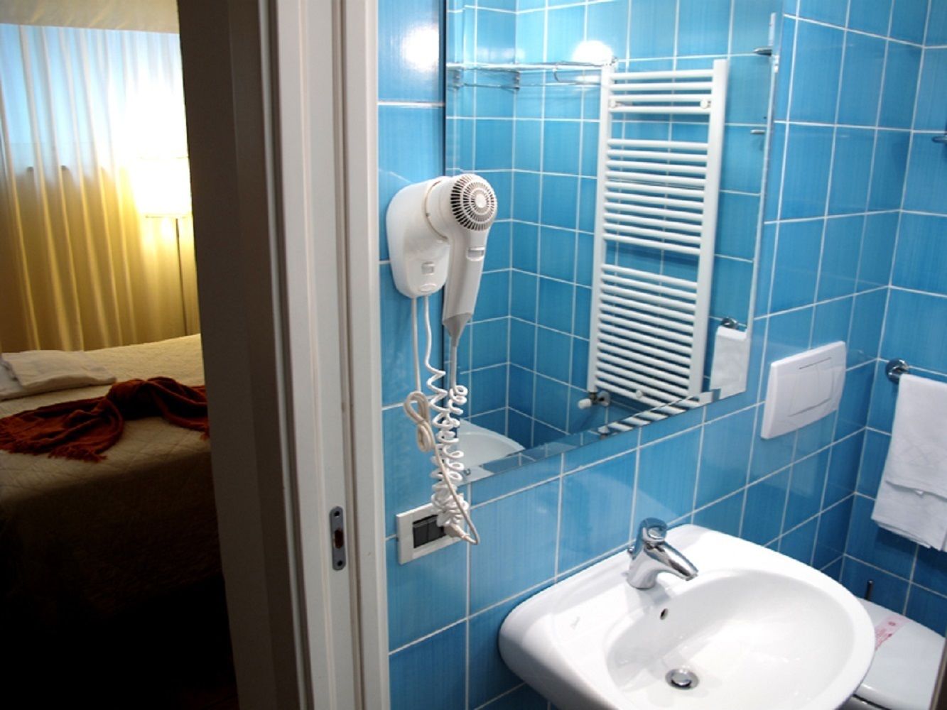 double room single use (basement floor) | bathroom | shower, free toiletries, hair dryer, bidet