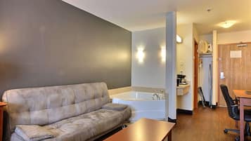 Desk, blackout drapes, iron/ironing board, free WiFi