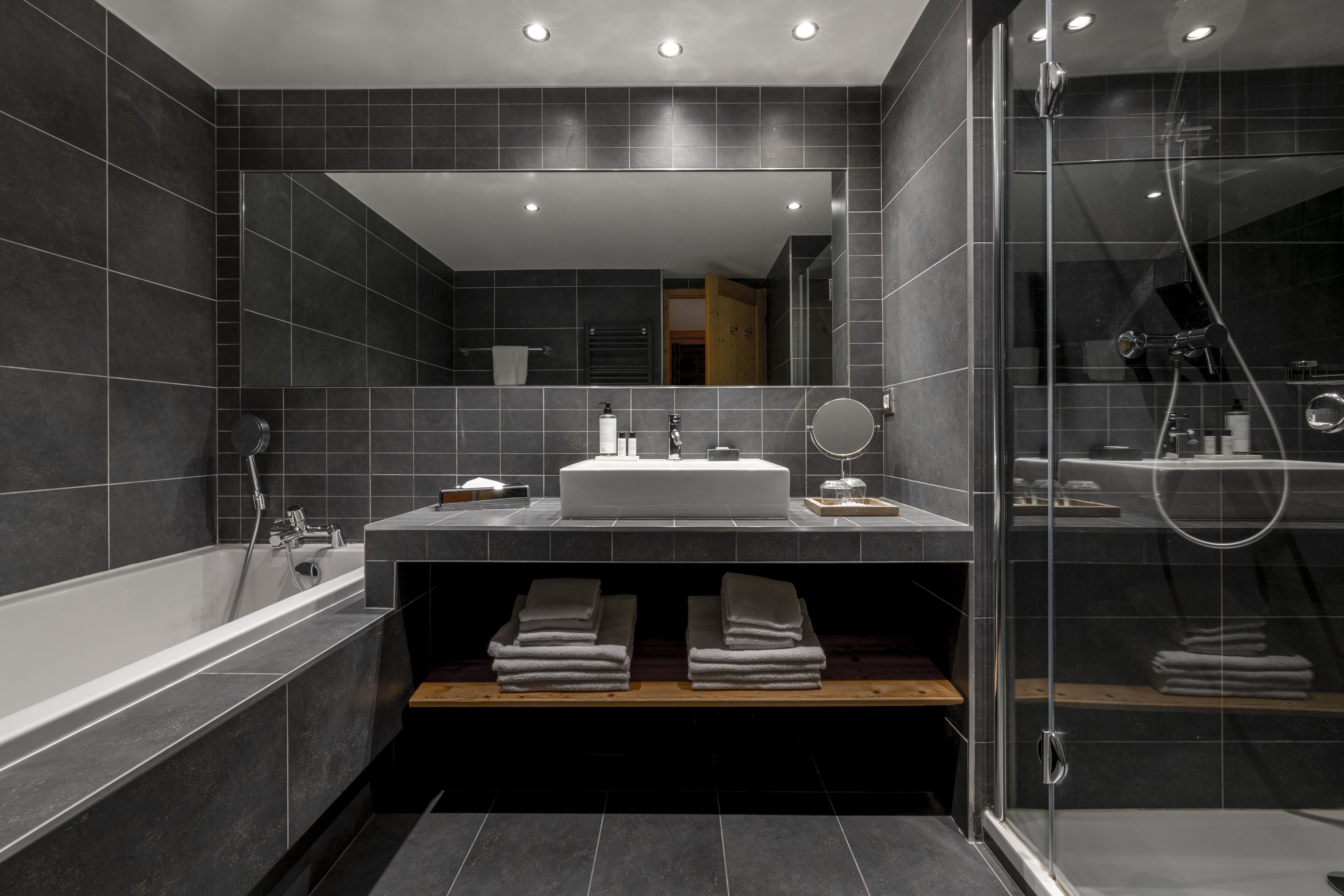 free toiletries, hair dryer, bathrobes, slippers