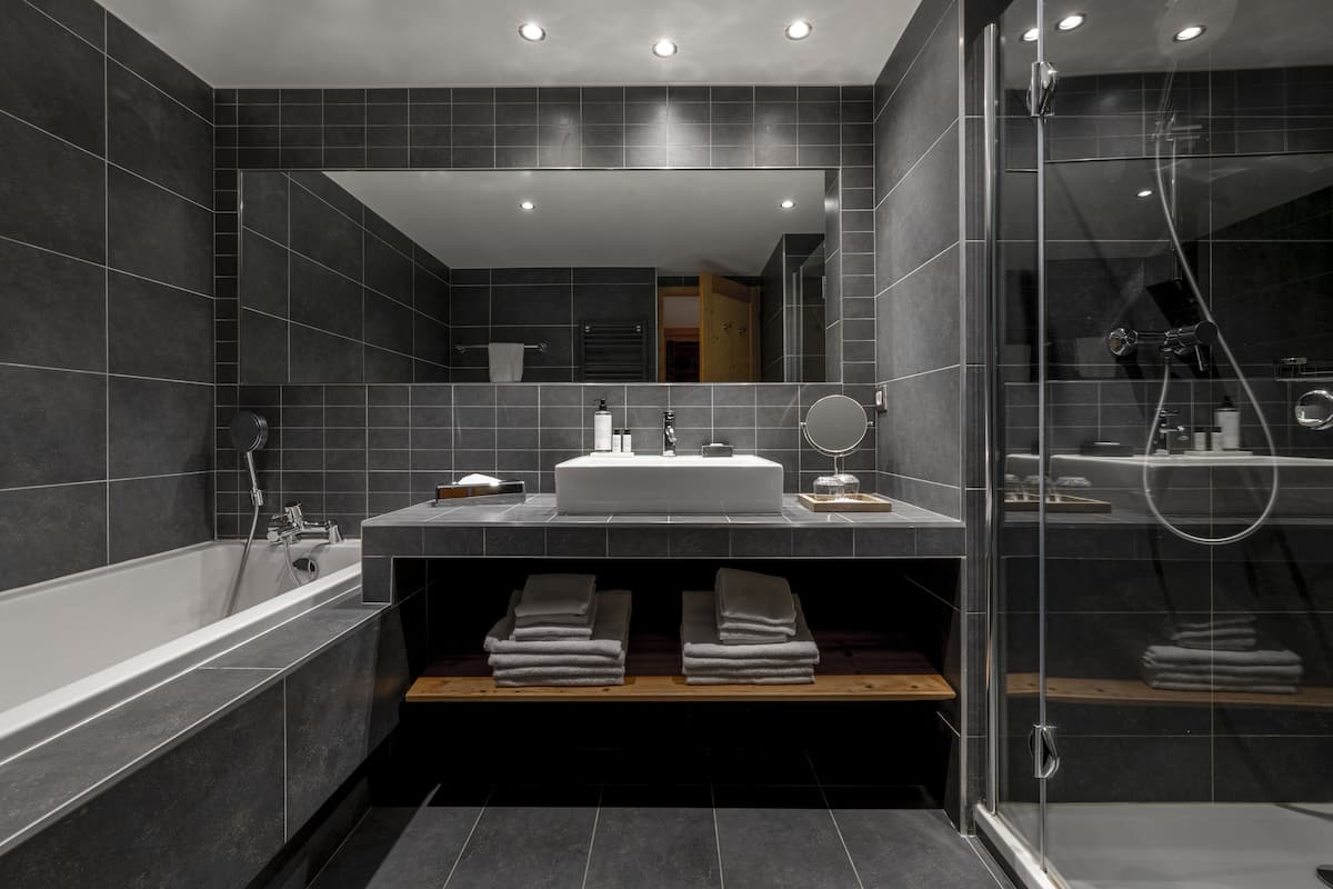 free toiletries, hair dryer, bathrobes, slippers