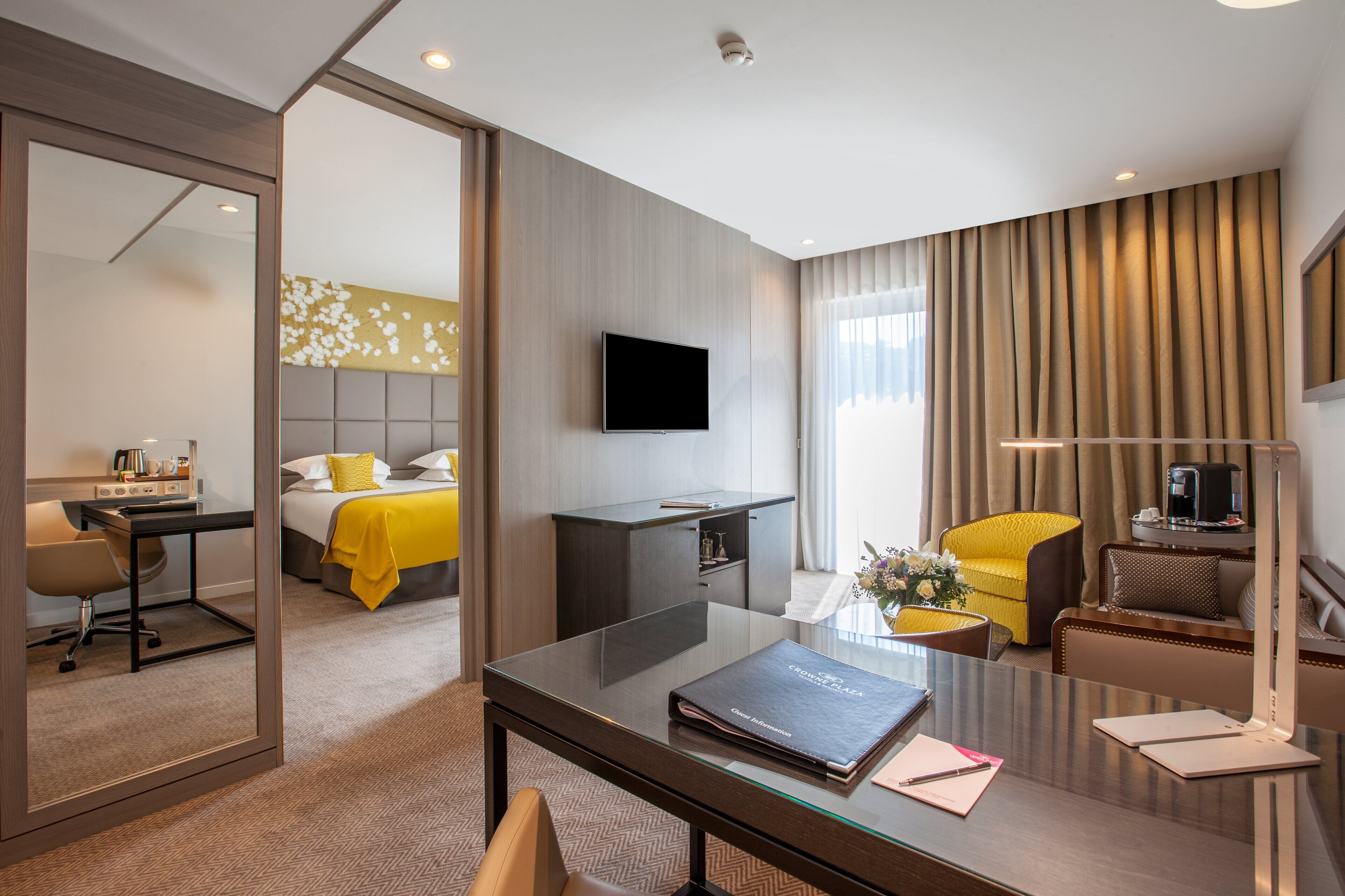 in-room safe, desk, blackout curtains, soundproofing