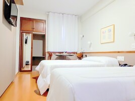 Family Double Room | Minibar, desk, blackout drapes, free WiFi