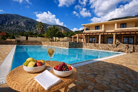 View from property. Hotel Villa Gustui Maris