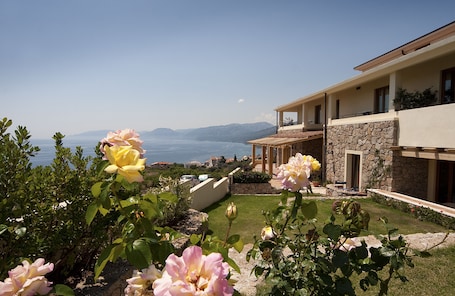 View from property. Hotel Villa Gustui Maris