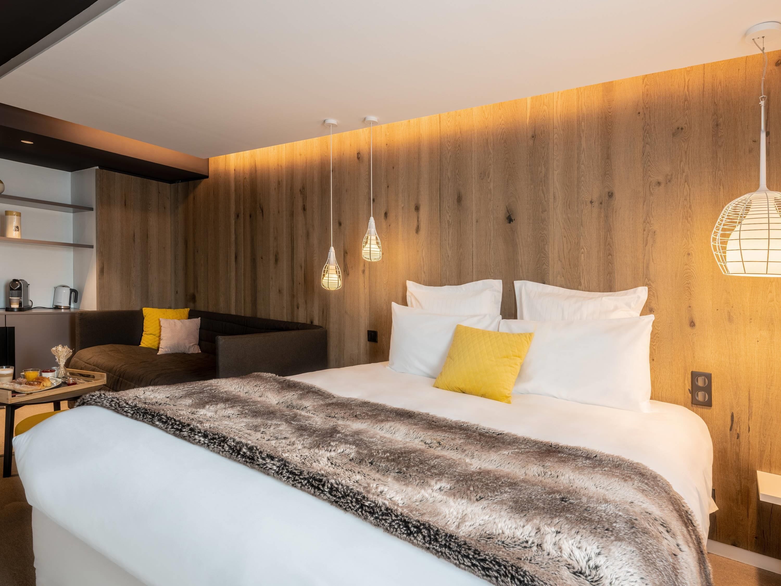 Privilege, Habitación, 1 cama matrimonial | Ropa de cama de alta calidad y minibar 