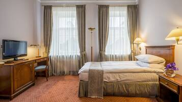 Economy eenpersoonskamer, 1 eenpersoonsbed | 1 slaapkamer, lakens van Egyptisch katoen, luxe beddengoed, donsdekens