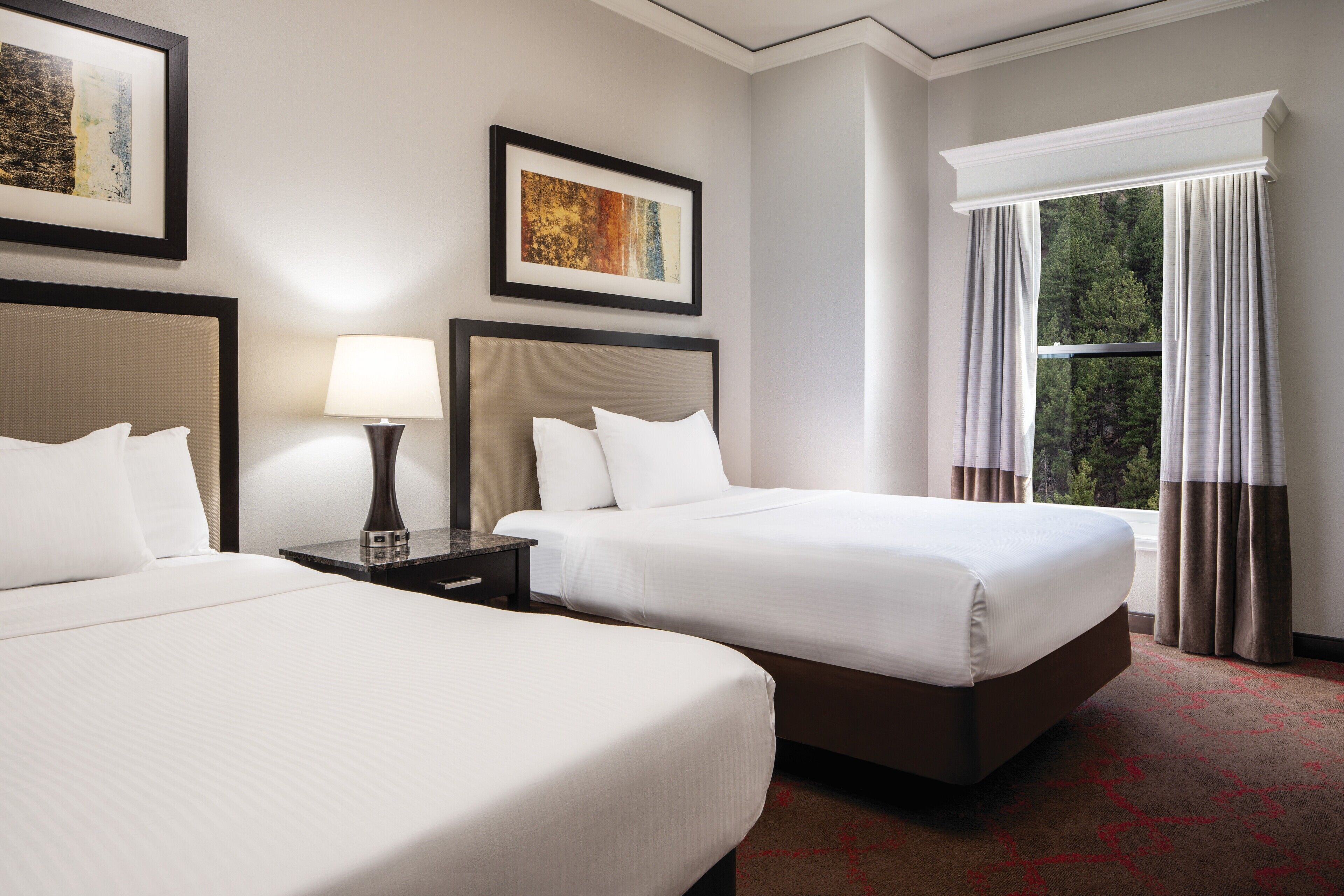 Deluxe Double Room, 2 Queen Beds | Premium bedding, pillowtop beds, in-room safe, desk