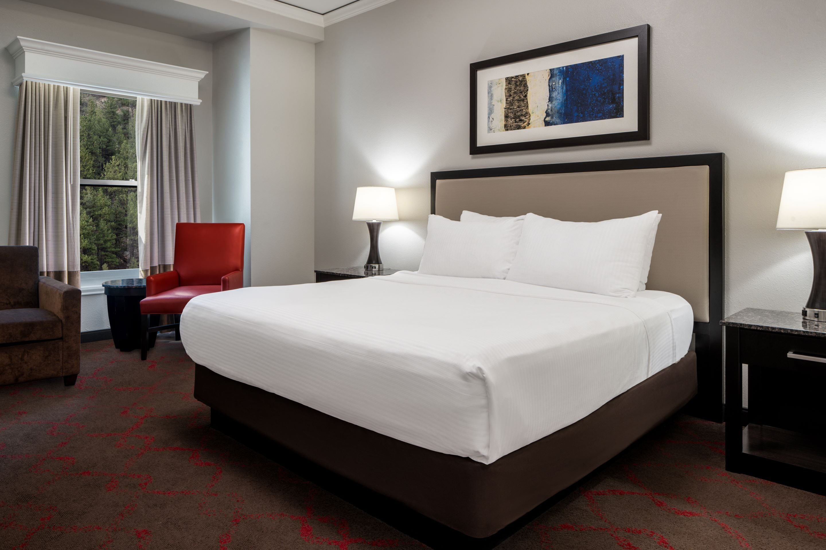 Premium bedding, pillow-top beds, in-room safe, desk