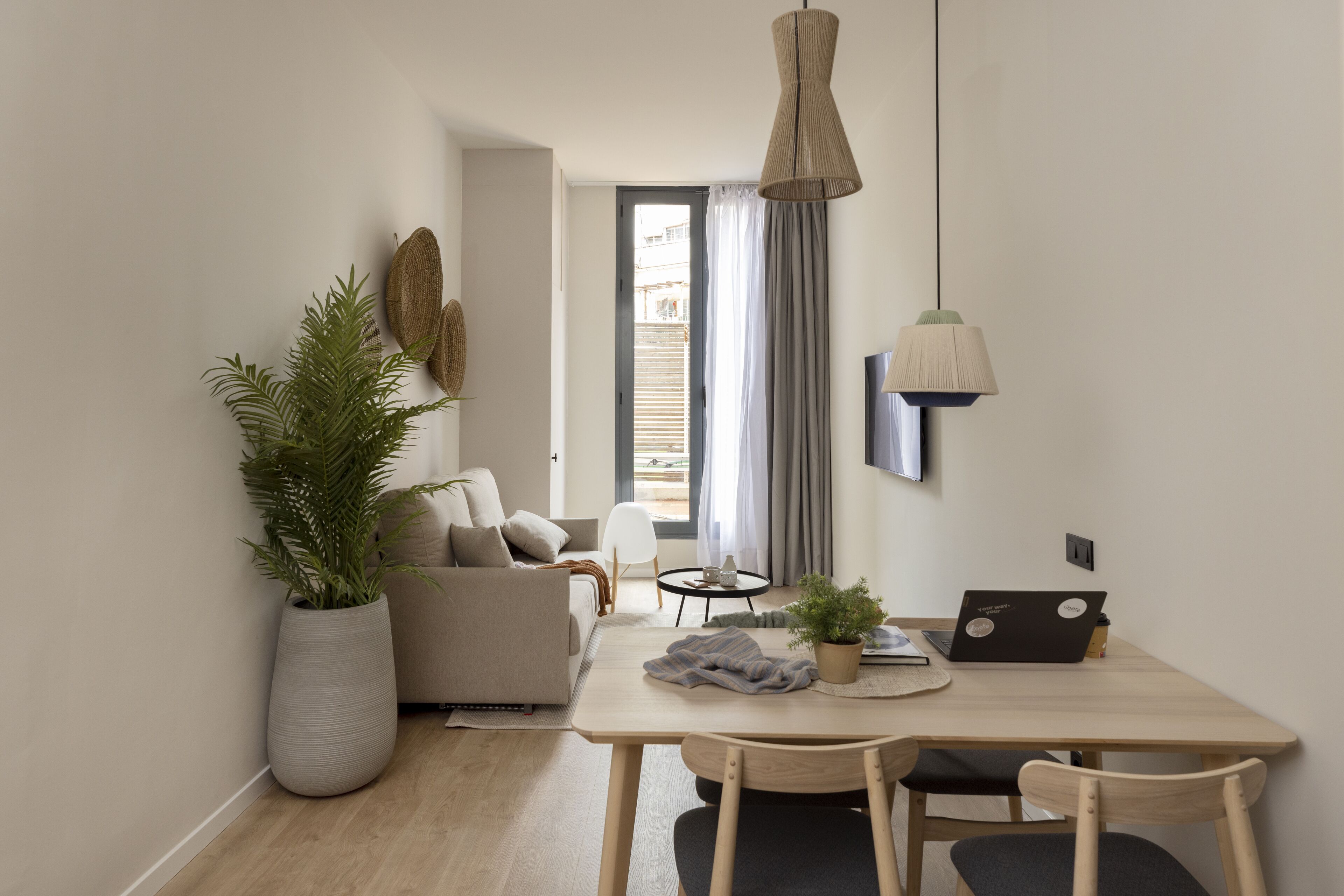 Apartment, 1 Bedroom, Terrace (3 people) | Living area | TV