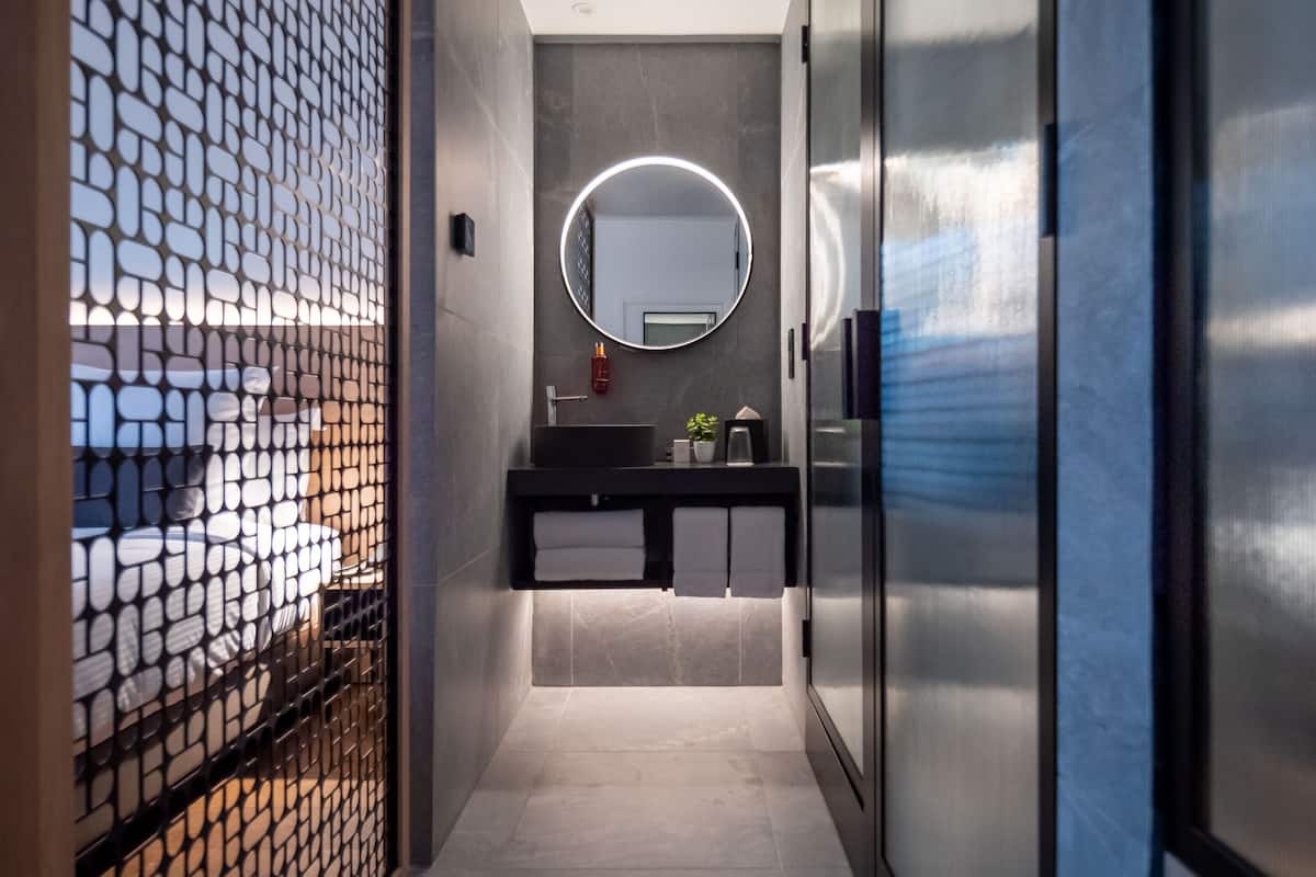 In-room safe, desk, laptop workspace, blackout drapes