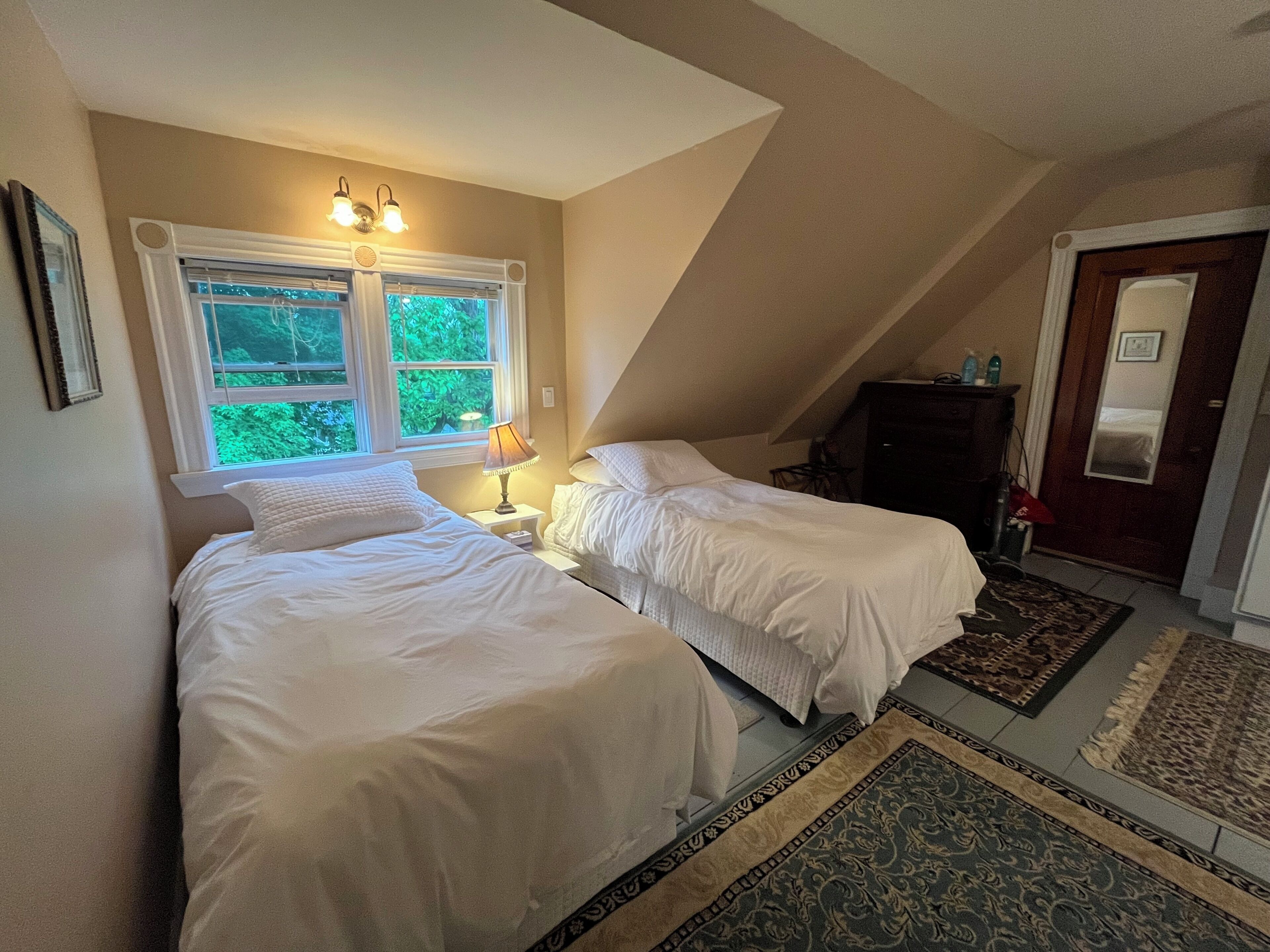 Twin Room, Garden View | Premium bedding, down comforters, Tempur-Pedic beds