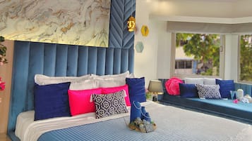 Panoramic View room with Daybed | Sábanas de algodón egipcio y ropa de cama de alta calidad