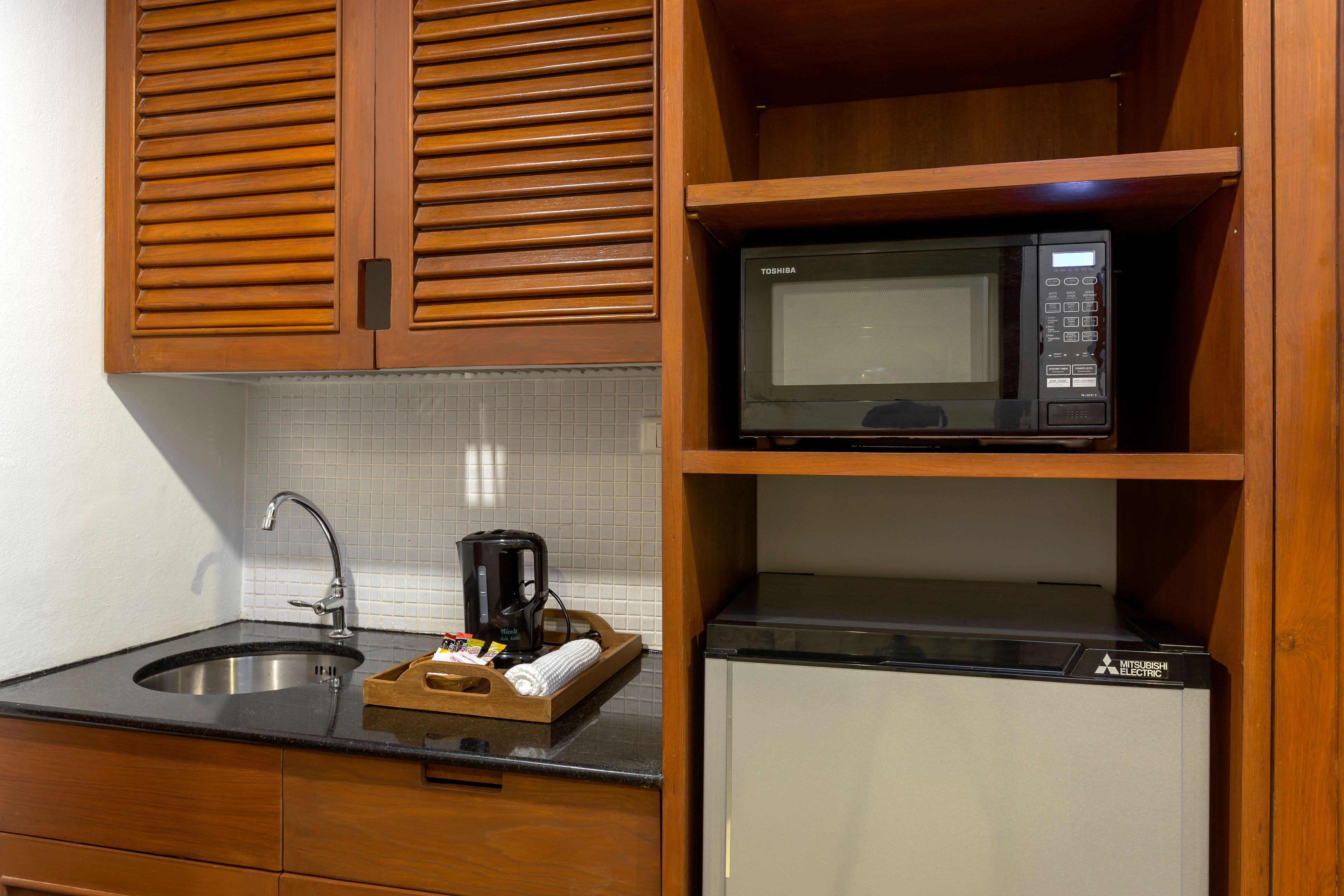 family suite | private kitchenette | fridge, microwave, coffee/tea maker, electric kettle