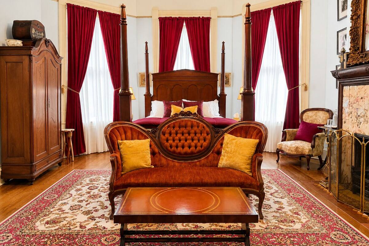 Luxury-Suite, 1 Queen-Bett, Blick auf den Innenhof | Hochwertige Bettwaren, Schreibtisch, schallisolierte Zimmer