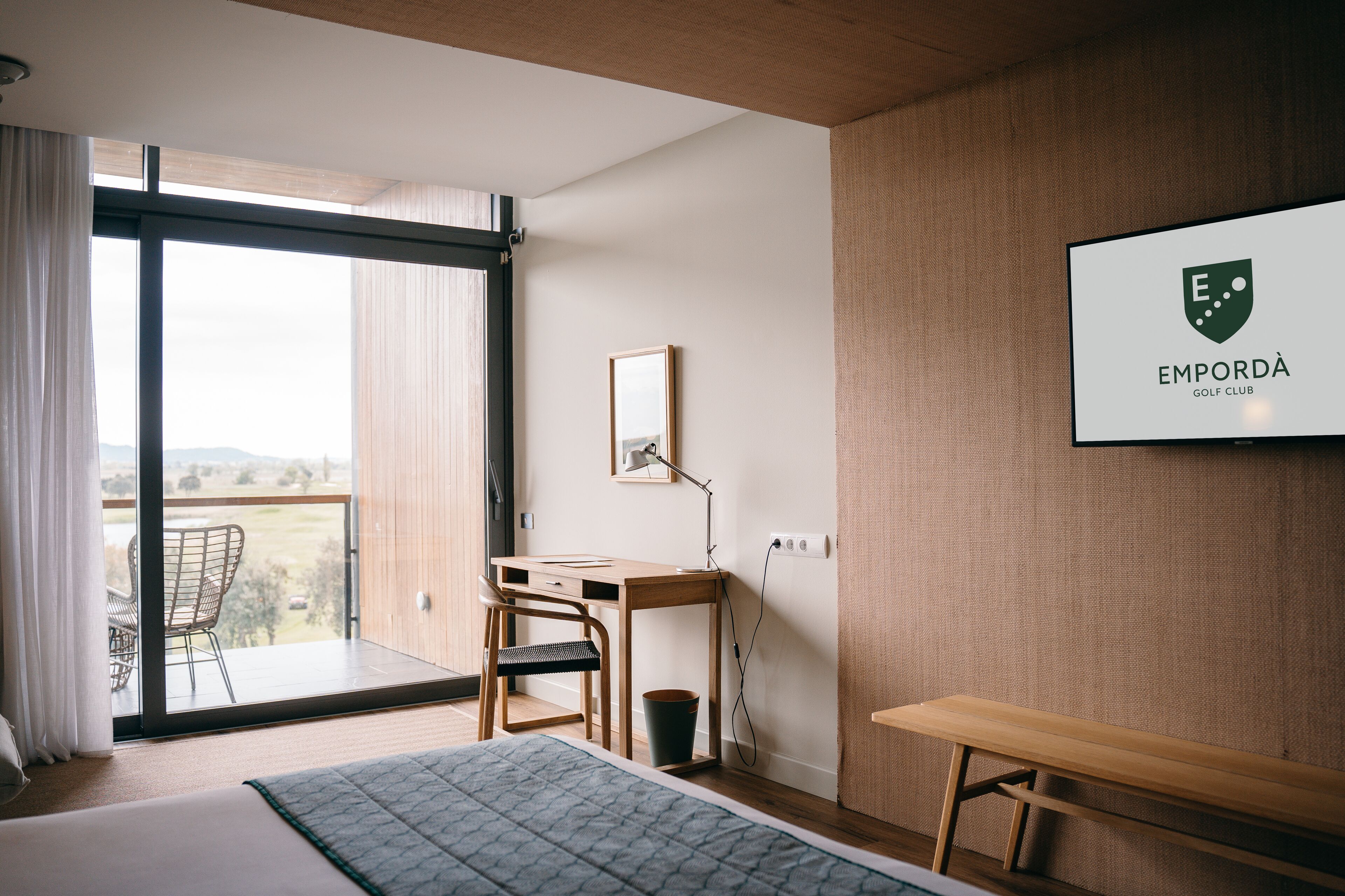 superior double room, terrace, golf view | premium bedding, minibar, in-room safe, desk