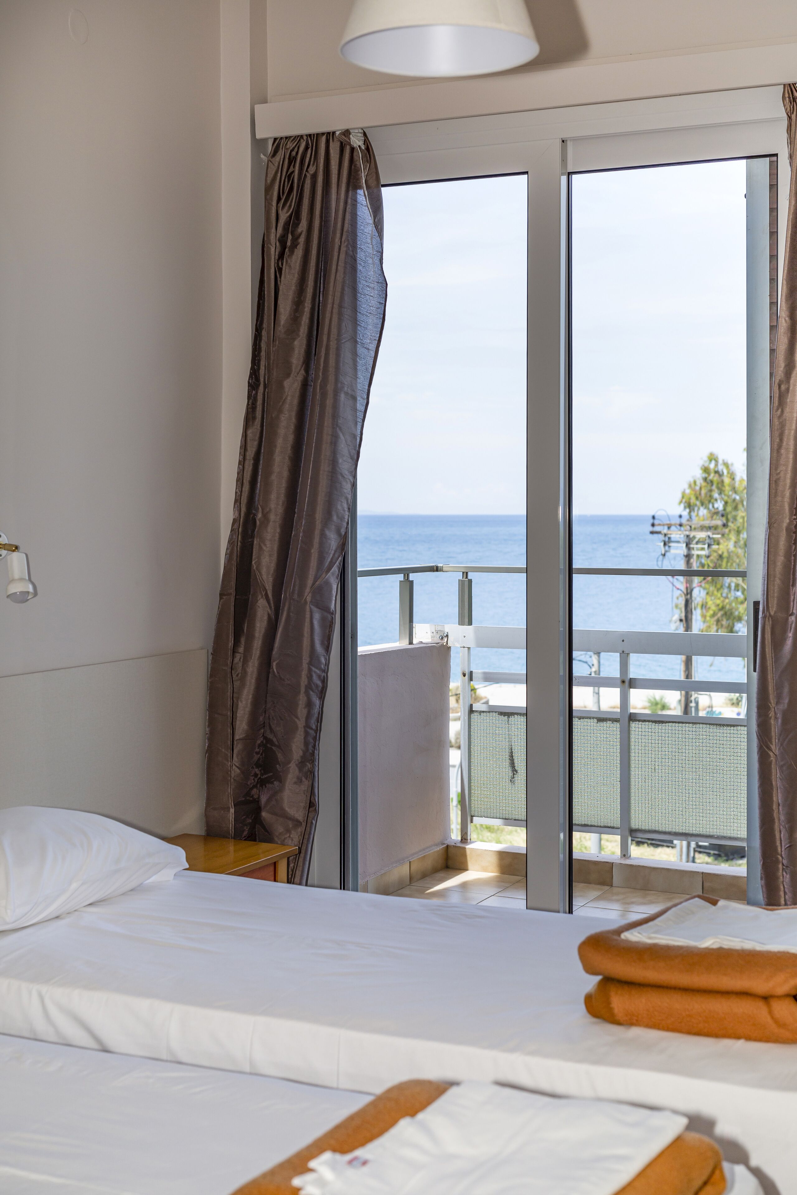 Hypo-allergenic bedding, desk, blackout drapes, iron/ironing board