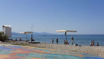 Na praia