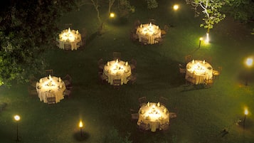 Área externa para banquete
