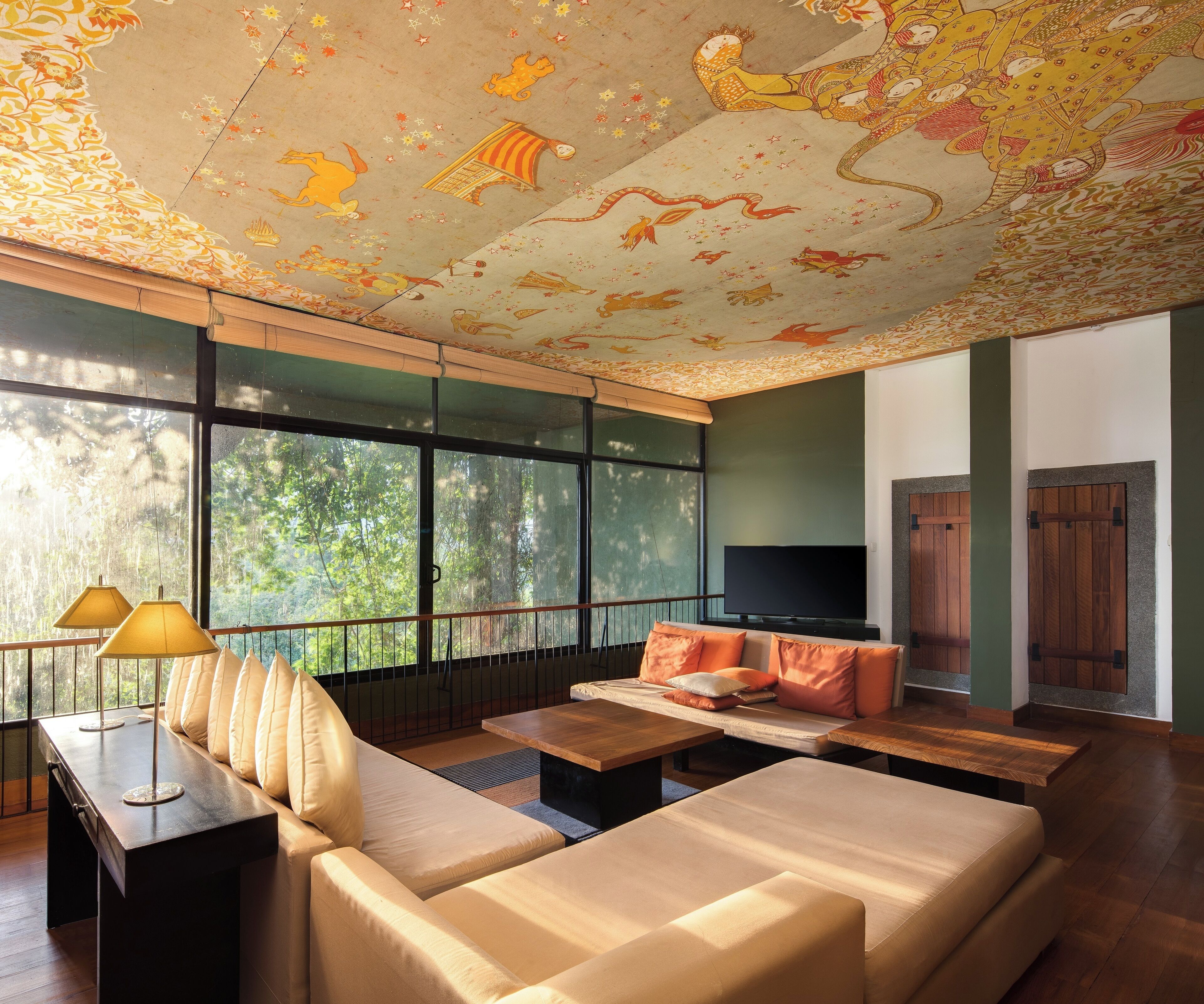 royal suite | living area | led tv, ping pong