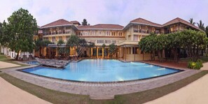 2 outdoor pools, open 8:30 AM to 7:00 PM, pool umbrellas, sun loungers