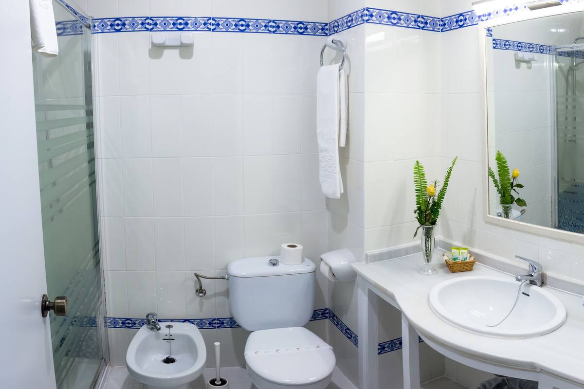 double room | bathroom | bathtub, free toiletries, hair dryer, bidet